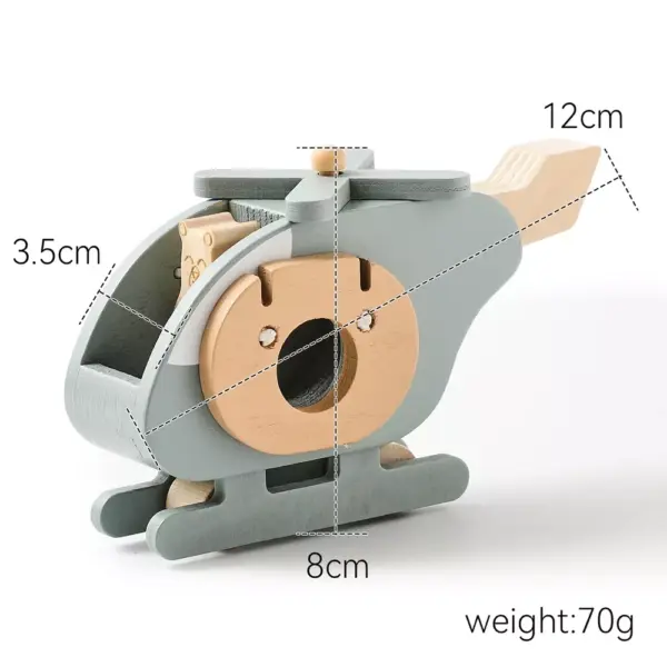 Montessori Wooden Aircraft Toy for Toddlers
