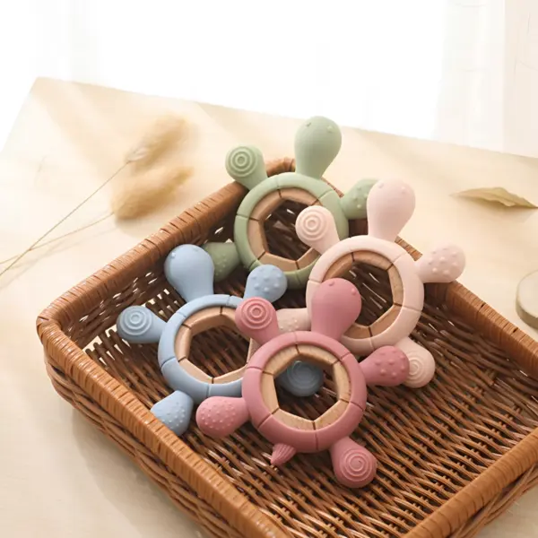 Silicone Turtle Teether for Babies