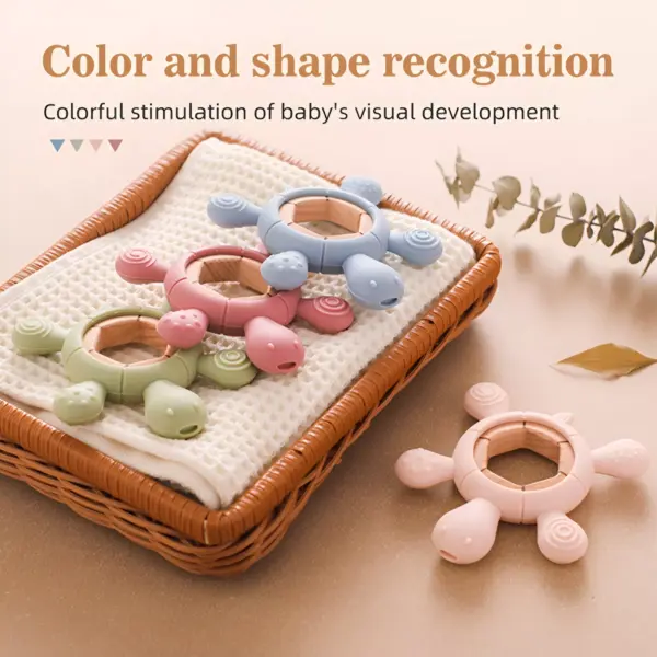 Silicone Turtle Teether for Babies