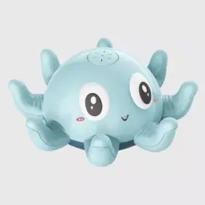 Electric Octopus Baby Bath Toy with Sprinkler, Music & LED Light