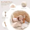 100186-e5a1bd.webp Baby Silicone Maracas Rattle & Milestone Cards Photography Set – Newborn Essentials