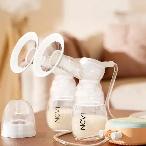 100196-b64094.webp Double Electric Breast Pump with 4 Modes, 9 Levels, and LED Touch Display
