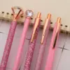 Luxury Pink Rhinestone Ballpoint Pen Set