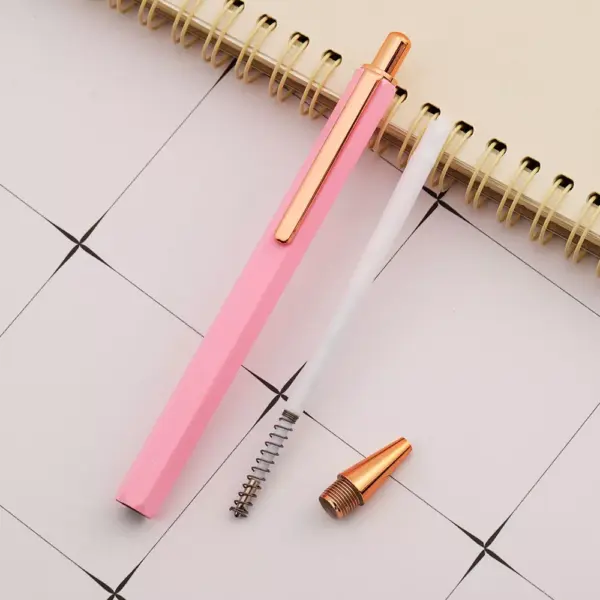 Luxury Pink Rhinestone Ballpoint Pen Set