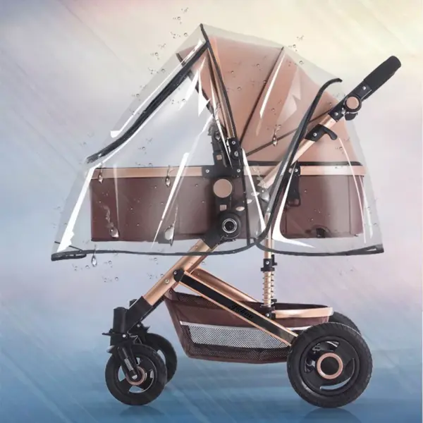 100375-84e566.webp Universal Waterproof Pram Rain Cover - Baby Stroller Transparent Shield