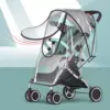 100375-8fe575.webp Universal Waterproof Pram Rain Cover - Baby Stroller Transparent Shield