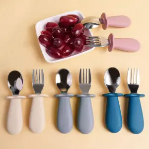 2-Piece Baby Silicone Tableware Set