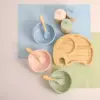 100495-83ca51.webp Bamboo Feeding Bowl, Spoon & Silicone Bowl