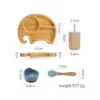 100495-ff00cf.webp Bamboo Feeding Bowl, Spoon & Silicone Bowl