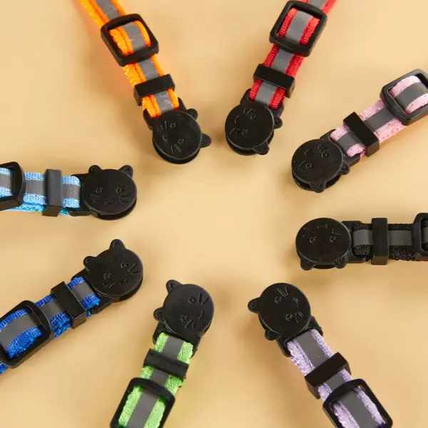 100709-6d9dc1.webp Madden Reflective Cat & Small Dog Collar - Adjustable with Bell, 8 Colors