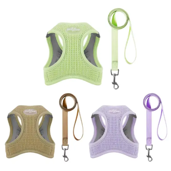 100745-39f9d2.webp Reflective Cat & Dog Harness Leash Set