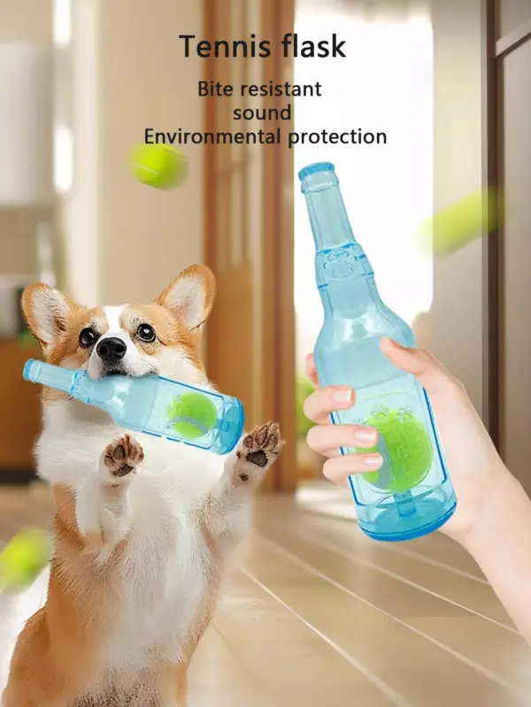 100814-06f0c0.webp Floating Rubber Tennis Bottle Dog Toy – Stress Reliever & Bite Resistant