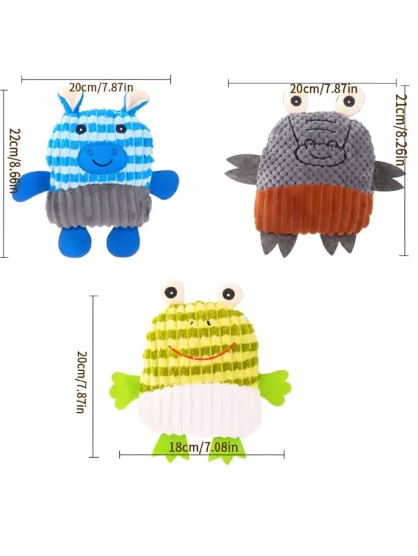 Interactive Plush Cat & Dog Toy with Sound
