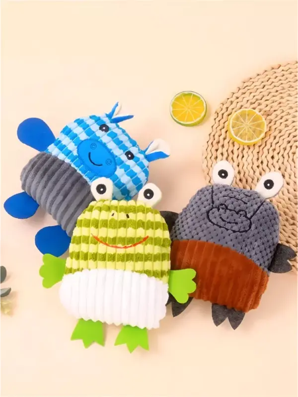 Interactive Plush Cat & Dog Toy with Sound