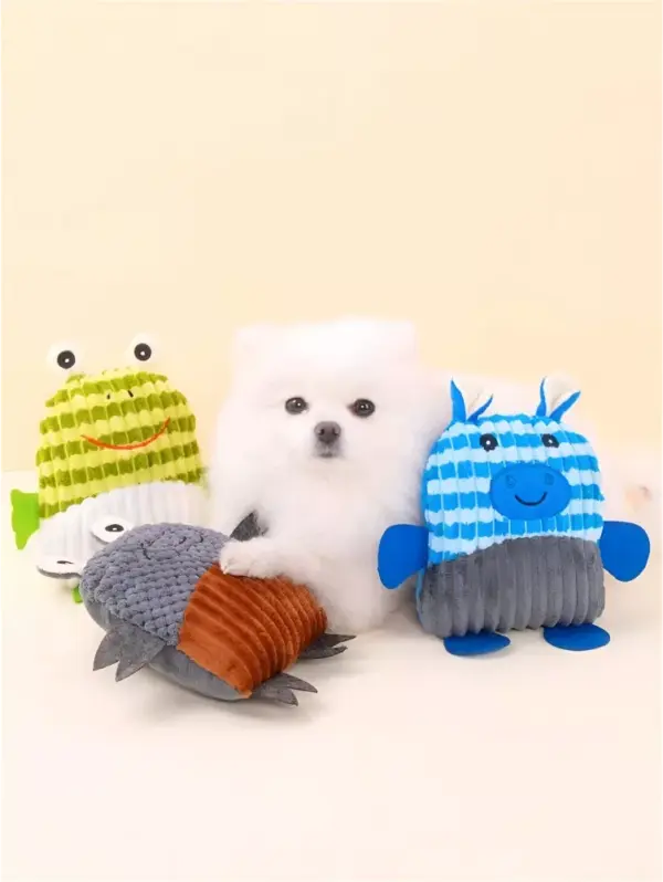 Interactive Plush Cat & Dog Toy with Sound