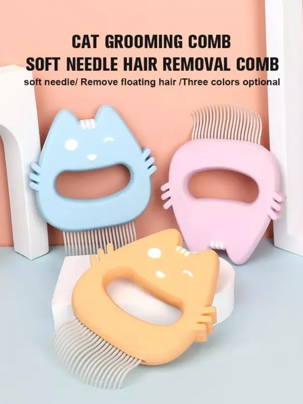 100940-a216c3.webp Soft Teeth Cat Deshedding Comb & Massage Brush for Kittens and Puppies