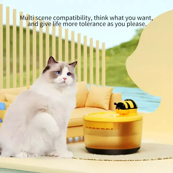 100996-ef9fa5.webp 2.2L Wireless Cat Water Dispenser with Smart Sensor and Mute Operation