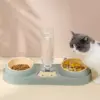Double Dog & Cat Bowls with Water Dispenser