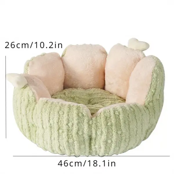 101145-e52cbf.webp Fluffy Cat & Puppy Bed - Plush Winter Pet House & Cushion