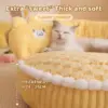 101154-c01647.webp Warm and Cozy Donut Cat Bed for All-Season Comfort