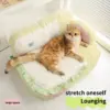All-Season Plush Cat Bed with Comfort and Security