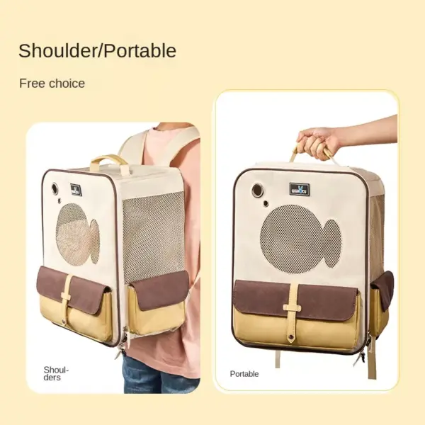 Breathable Mesh Pet Backpack for Dogs and Cats