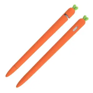 Carrot Cartoon Silicone Pencil Sleeve for iPad Stylus