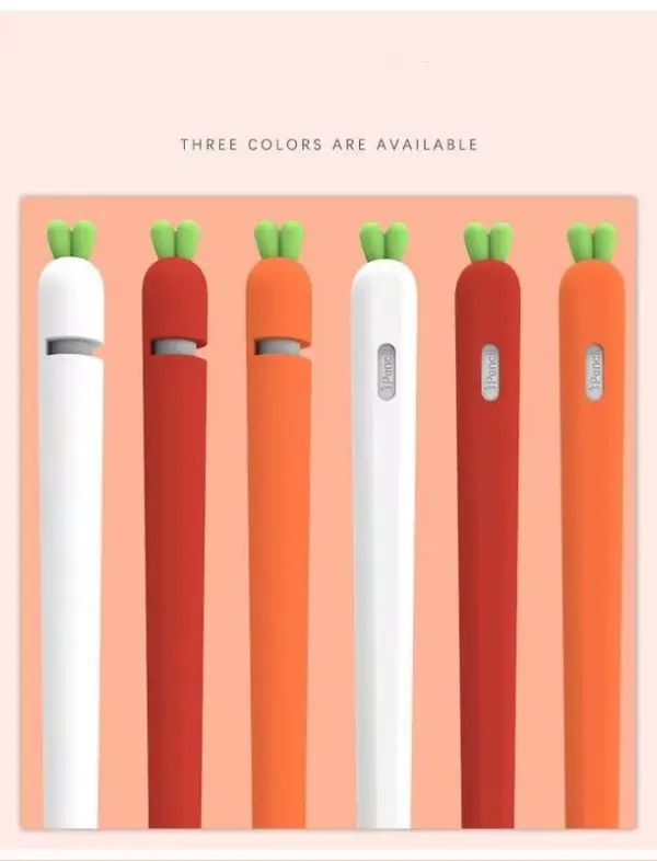 101247-a18911.webp Carrot Cartoon Silicone Pencil Sleeve for iPad Stylus