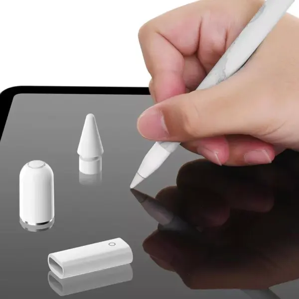 101397-50e324.webp 3-in-1 Magnetic Charging Adapter with Pencil Cap & Stylus Nib for Apple Pencil 1