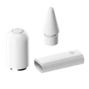 3-in-1 Magnetic Charging Adapter with Pencil Cap & Stylus Nib for Apple Pencil 1