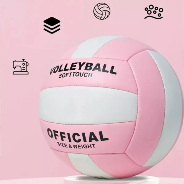 102232-8c2ba1.webp No. 5 Volleyball - Durable PVC 2.7mm Thick