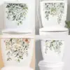 102305-43ab37.webp Green Plant Leaves Flower Wall Sticker