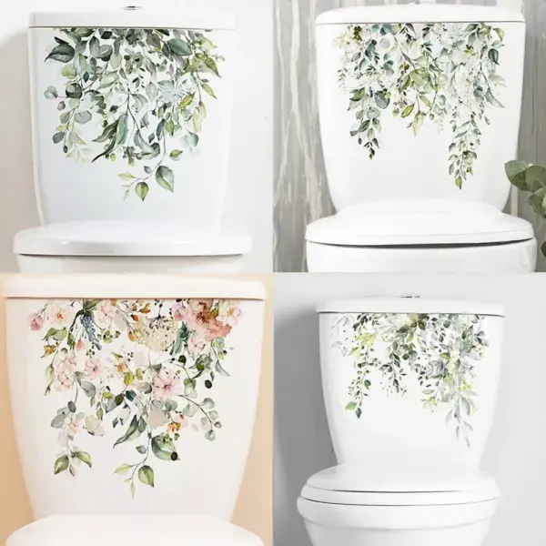 102305-43ab37.webp Green Plant Leaves Flower Wall Sticker
