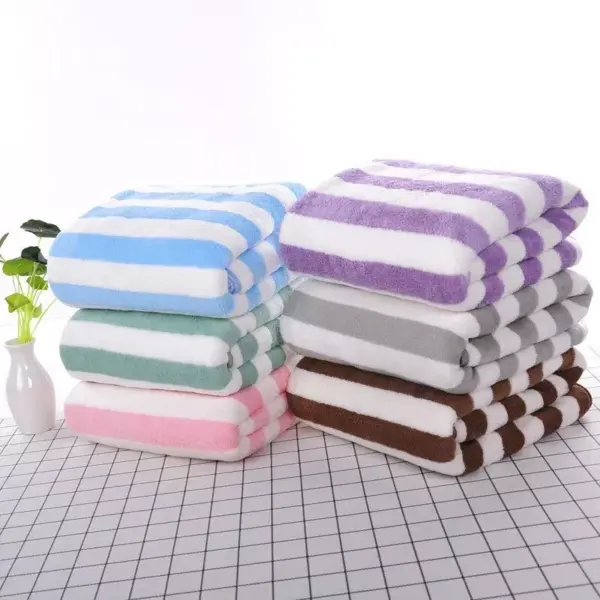 102719-944d5e.webp Quick-Dry Luxury Stripe Microfiber Bath Towel