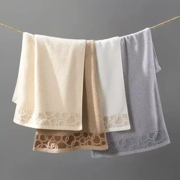 102721-6e6b59.webp Luxury Jacquard Cotton Towel Set