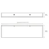 Modern Matte Black Wall-Mounted Aluminum Shelf for Bathroom & Kitchen Storage