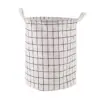Stylish Checkered Cloth Laundry Basket