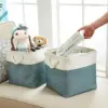 102825-016f0a.webp Versatile Large Linen Fabric Storage Basket: Space-Saving, Stylish, and Durable