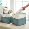102825-1952a8.webp Versatile Large Linen Fabric Storage Basket: Space-Saving, Stylish, and Durable