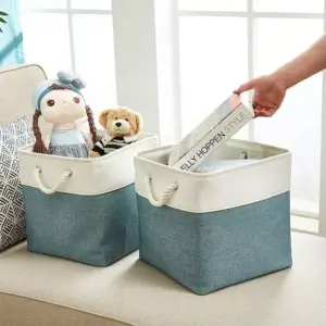 102825-1952a8.webp Versatile Large Linen Fabric Storage Basket: Space-Saving, Stylish, and Durable