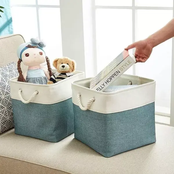 102825-1952a8.webp Versatile Large Linen Fabric Storage Basket: Space-Saving, Stylish, and Durable