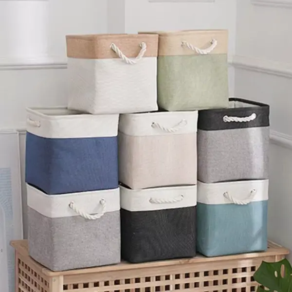 102825-4d7923.webp Versatile Large Linen Fabric Storage Basket: Space-Saving, Stylish, and Durable