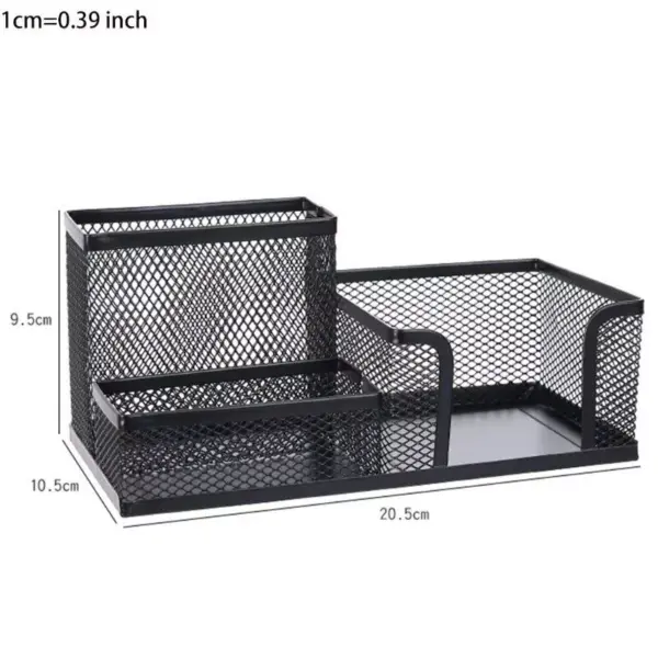103091-1e2a4a.webp Stylish 3-Compartment Metal Pen Holder & Desk Organizer
