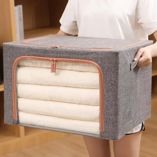 103092-1e6ce5.webp Large Capacity Foldable Clothes & Blanket Organizer