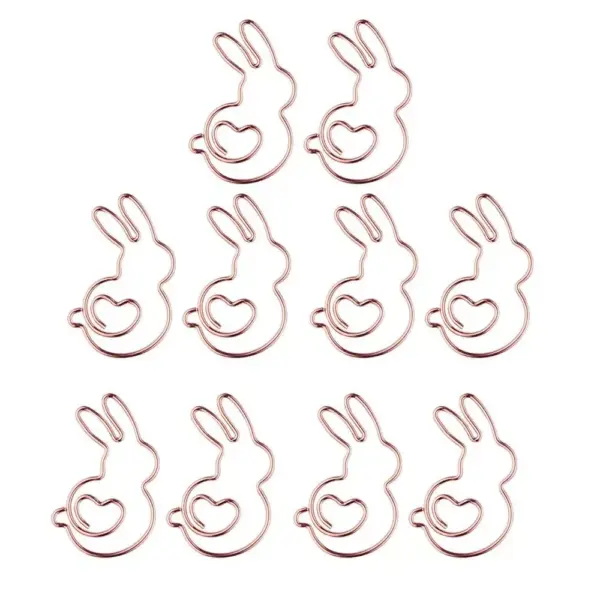 103098-409258.webp Cute Rabbit-Shaped Metal Paper Clips