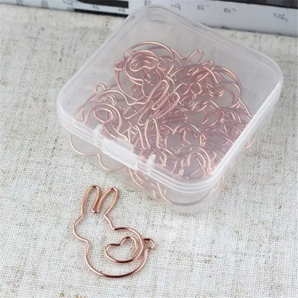 103098-bb65a5.webp Cute Rabbit-Shaped Metal Paper Clips
