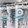 103135-35a349.webp Modern Pebble Pattern Transparent Shower Curtain
