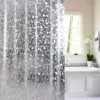 103135-63df32.webp Modern Pebble Pattern Transparent Shower Curtain