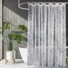 103135-6640be.webp Modern Pebble Pattern Transparent Shower Curtain