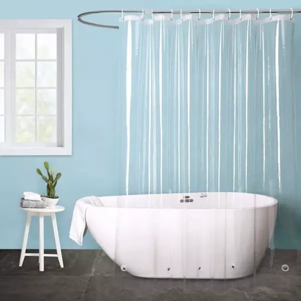 103136-4d536d.webp Premium Transparent Waterproof Shower Curtain with Hooks